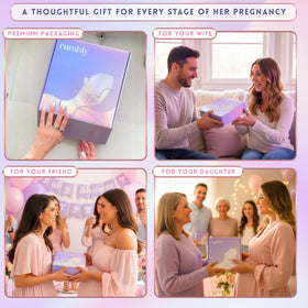 rumbly lifestyle shot hands holding box conveying thoughtful gift and reassurance