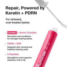 Ruminae applicator closeup with precision tip for easy, targeted lash-line application