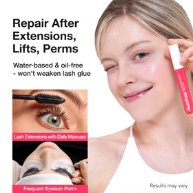 Ruminae serum texture on fingertip highlighting lightweight, non-greasy conditioning