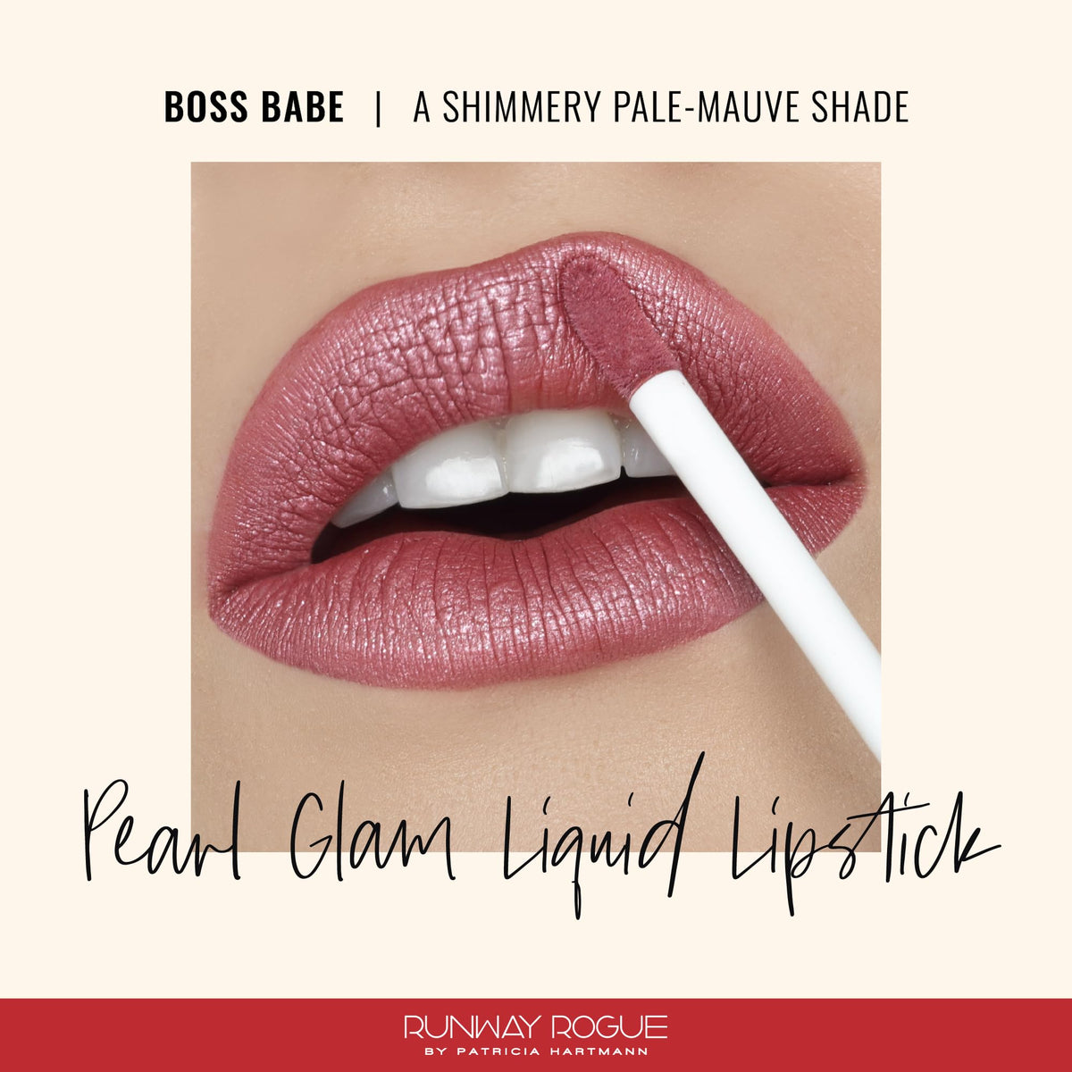 Runway Rogue applicator close-up delivering precise application for a clean lip line