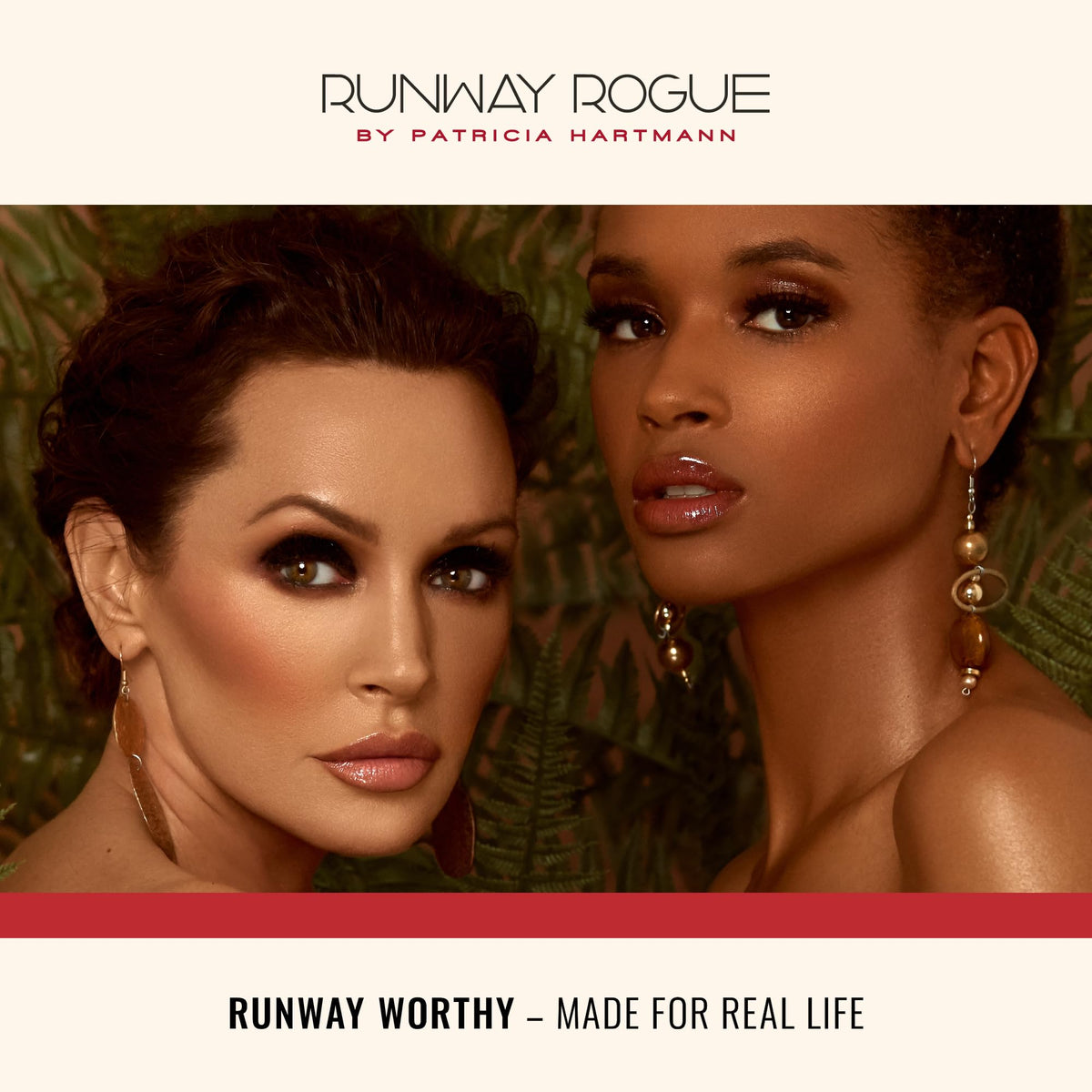 Runway Rogue gloss in a makeup bag lifestyle scene for everyday, on-the-go glamour