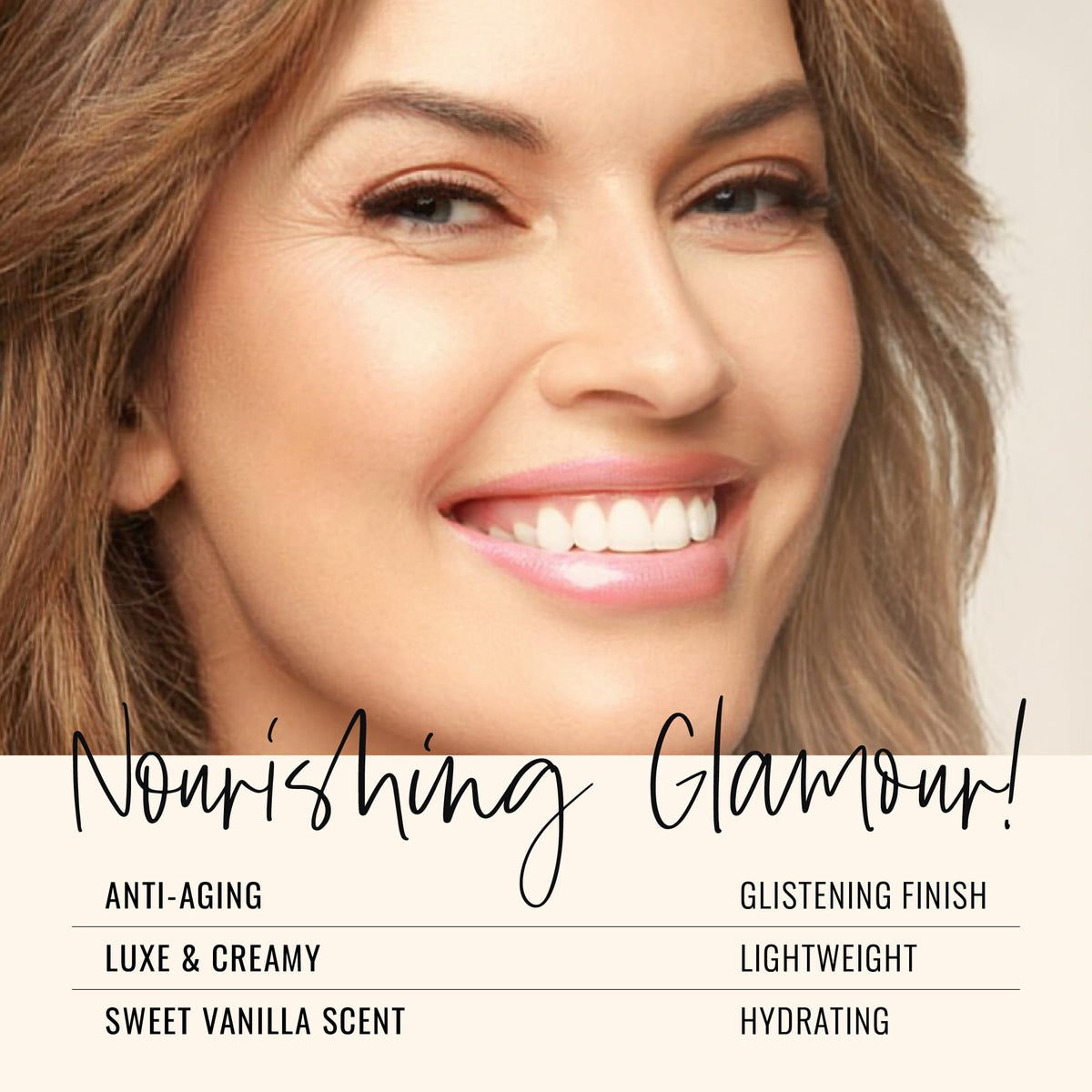 Runway Rogue lip closeup wearing Catwalk gloss illustrating luminous non-sticky shine