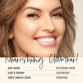 Runway Rogue lip closeup wearing Catwalk gloss illustrating luminous non-sticky shine