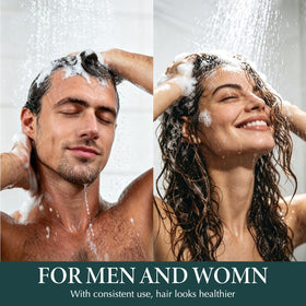 RUOALL lifestyle bathroom shelf showing daily-use routine and refreshed hair