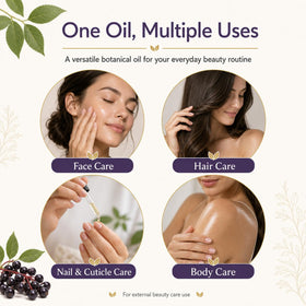 Ruolai drops on hand demonstrating quick absorption and non-greasy finish