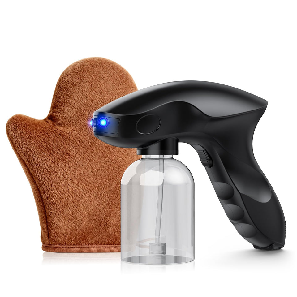 rupuqira spray tan gun front view showing compact ergonomic design advantage