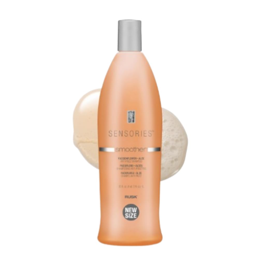 RUSK bottle front packaging showing product and benefits