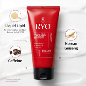 RYO application hands applying mask to hair showing conditioning benefit