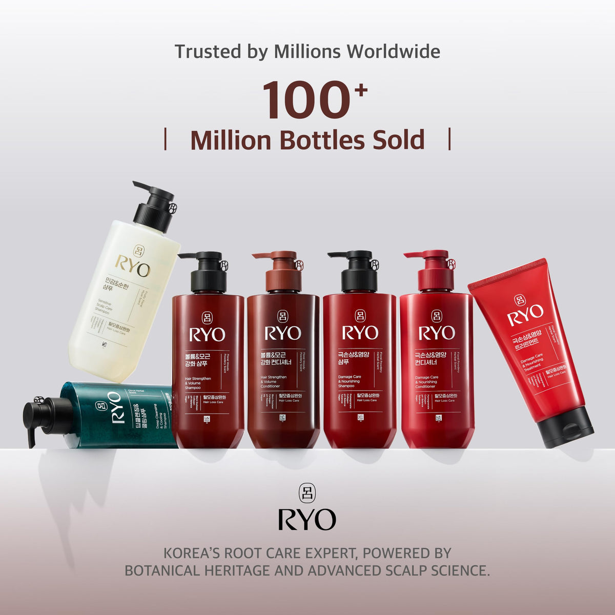 RYO shampoo staged in bathroom lifestyle setting for everyday use appeal
