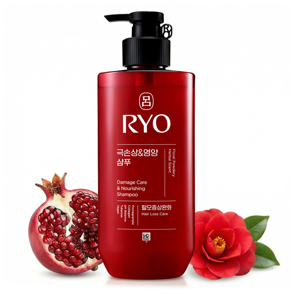 Ryo front packaging showing 16 oz bottle and repair benefits