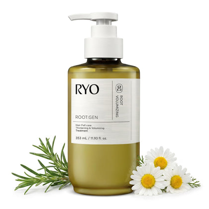 Ryo ROOT:GEN front packaging showing bottle and label benefits