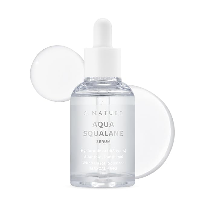 S.NATURE serum front bottle showing clean packaging and size