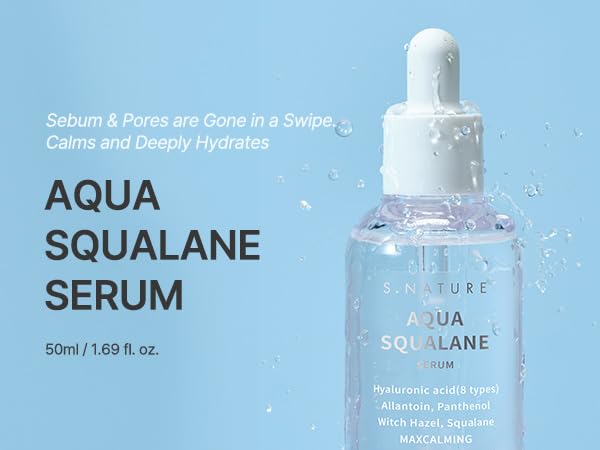 S.NATURE drop of serum texture highlighting fast absorption
