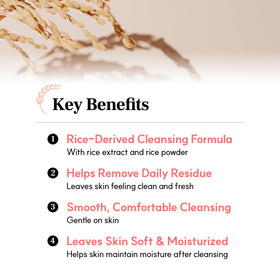 S.NATURE cleanser in foaming net producing rich bubbles for thorough cleansing