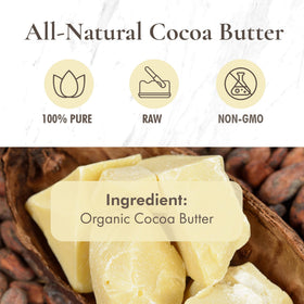 SAAQIN cocoa butter melting in bowl over double boiler, smooth blendable base