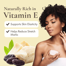 SAAQIN hand scooping cocoa butter, creamy texture for moisturizers