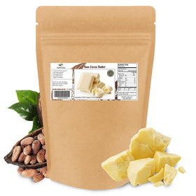 SAAQIN front packaging showing 2 lb bag and natural cocoa butter benefits