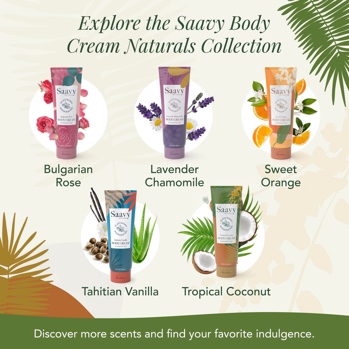 Saavy Naturals jar on wooden tray with coconut illustrating natural scent benefit