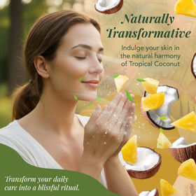 Saavy Naturals jar on bathroom counter suggesting daily routine benefit