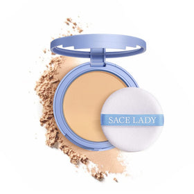 SACE LADY before and after portrait showcasing reduced shine and even skin tone