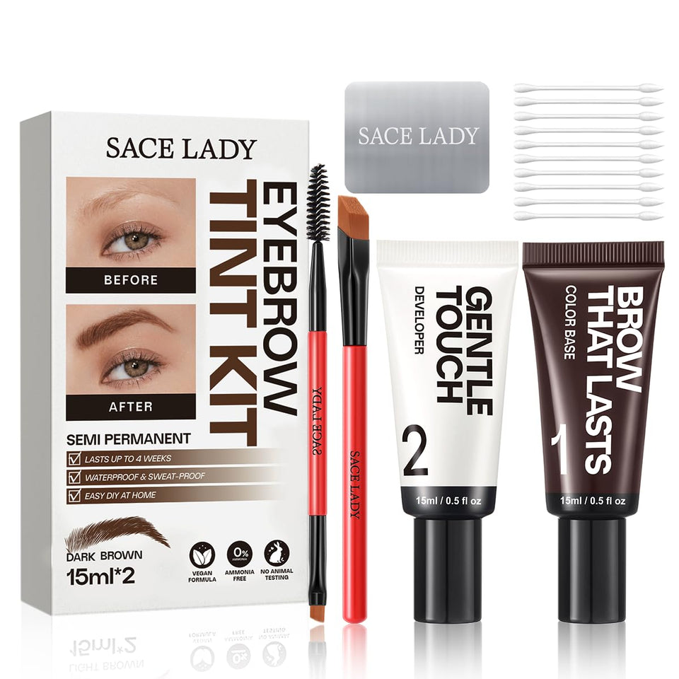 SACE LADY front packaging showing kit contents and benefit of salon results