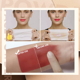 SACE LADY compact with puff demonstrating quick application and convenience