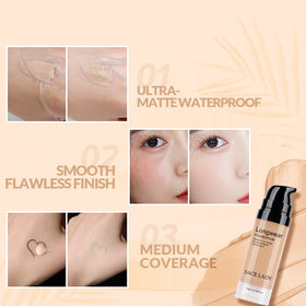 SACE LADY foundation texture swatch demonstrating buildable, natural coverage