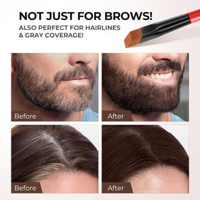 SACE LADY hairline application demo illustrating precise gray coverage benefit