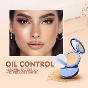 SACE LADY powder inside a makeup bag for on-the-go oil control