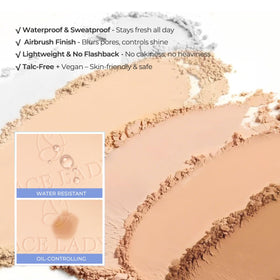 SACE LADY swatch of #02 neutral on skin demonstrating natural, no-flashback finish