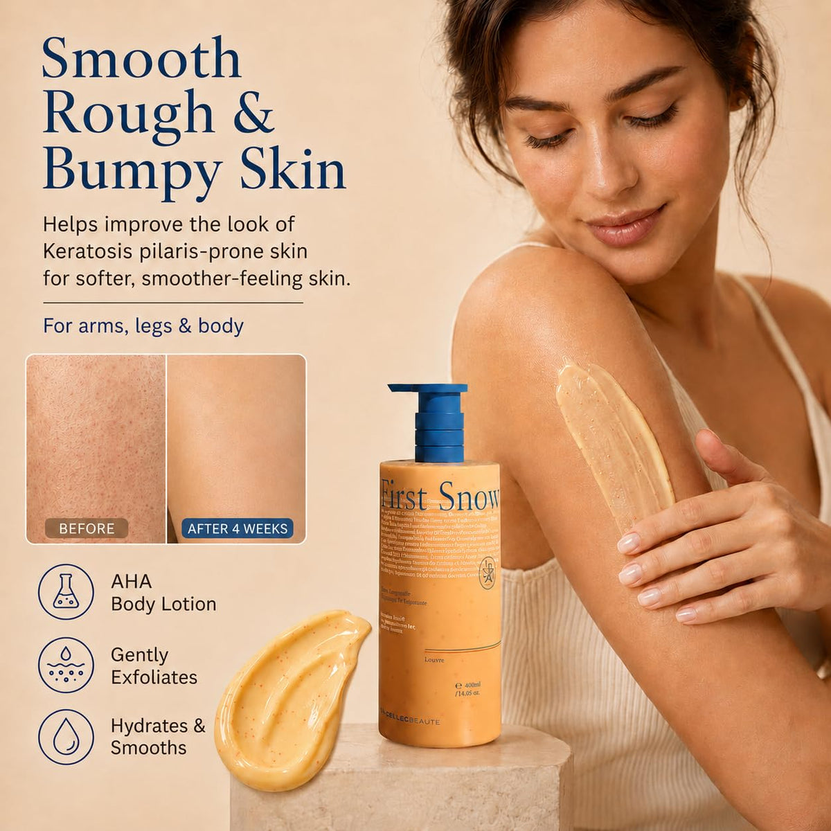 SACELLEC BEAUTE pump dispenser detail for easy controlled application