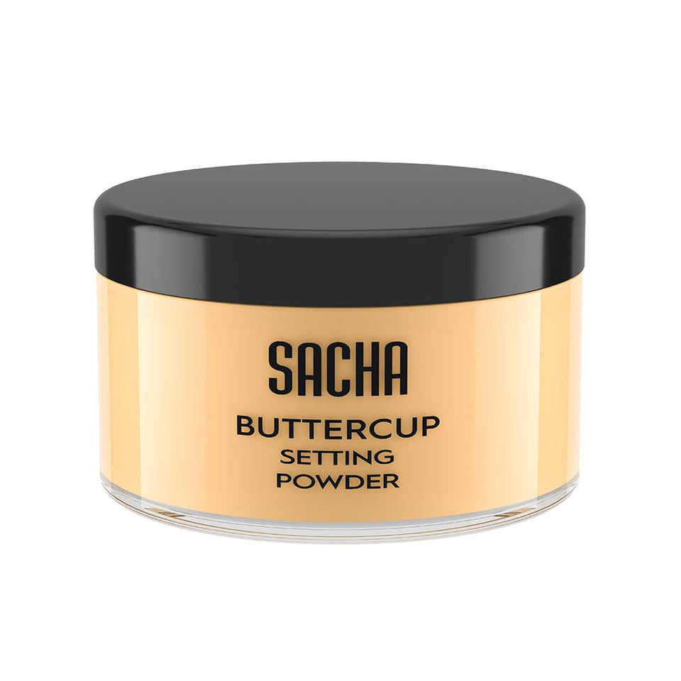 Sacha Cosmetics Buttercup front packaging showing product name and jar silhouette for recognition