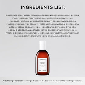 SACHAJUAN conditioner on vanity styled to show salon-quality routine benefit