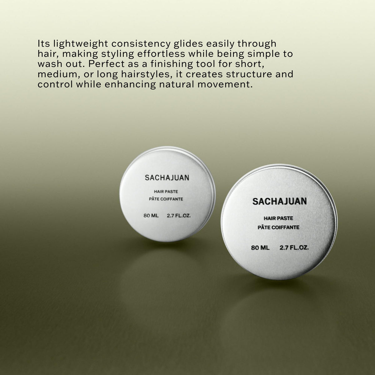 SACHAJUAN close-up of paste texture highlighting pliable hold