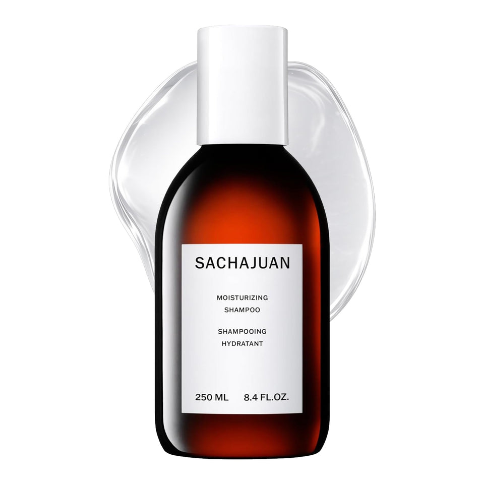 SACHAJUAN front bottle view showing product and clean-beauty benefits