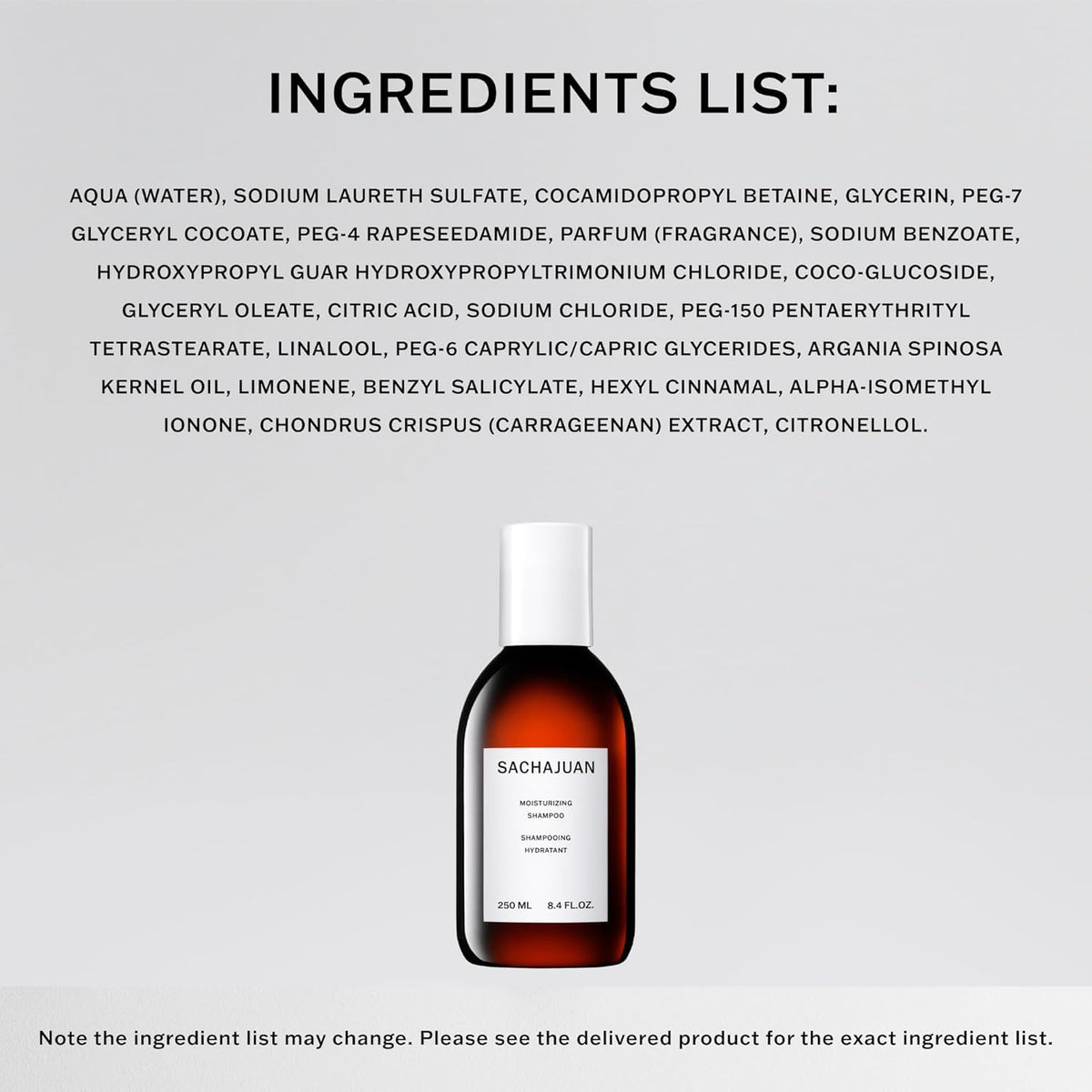 SACHAJUAN bottle on vanity in styled bathroom promoting daily routine ease