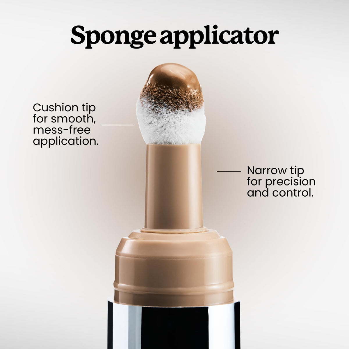 Sacheu blending with sponge illustrating easy diffusion and seamless finish