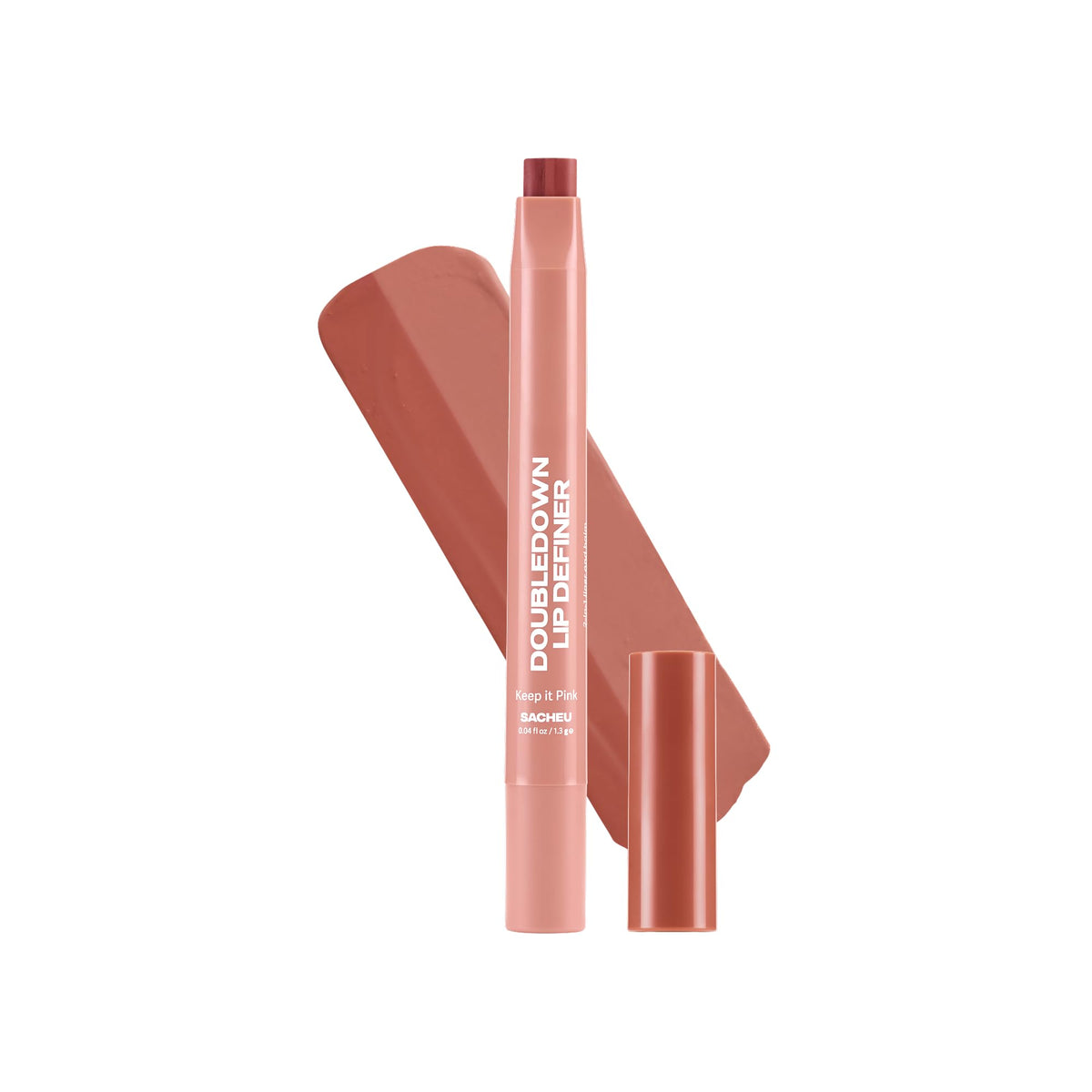 Sacheu DoubleDown front packaging showing product and shade — clear definition benefit