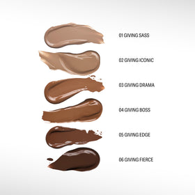 Sacheu used on nose demonstrating natural shadowing benefit
