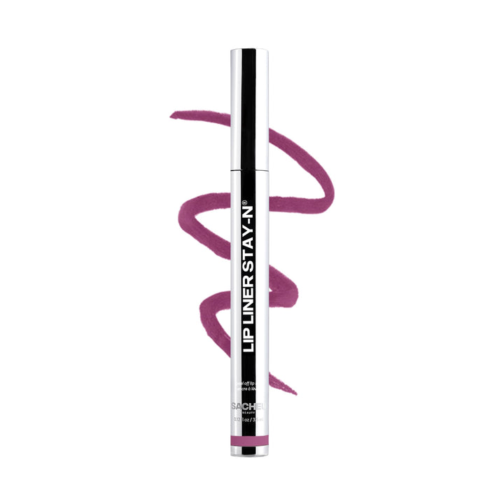 Sacheu STAY-N front packaging showing product and PLUMped shade benefit