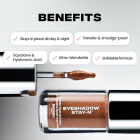 Sacheu texture swipe on skin showing smooth, buildable pigment