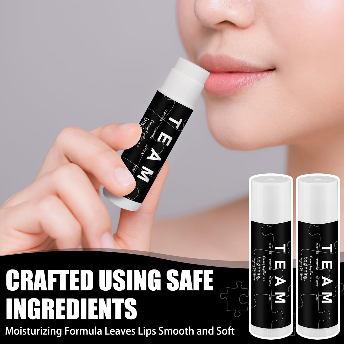 Sacubee individually wrapped tube display highlighting hygienic ready-to-give benefit