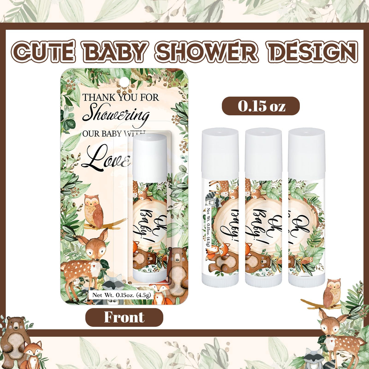 Sacubee displayed on a baby-shower table to enhance themed décor