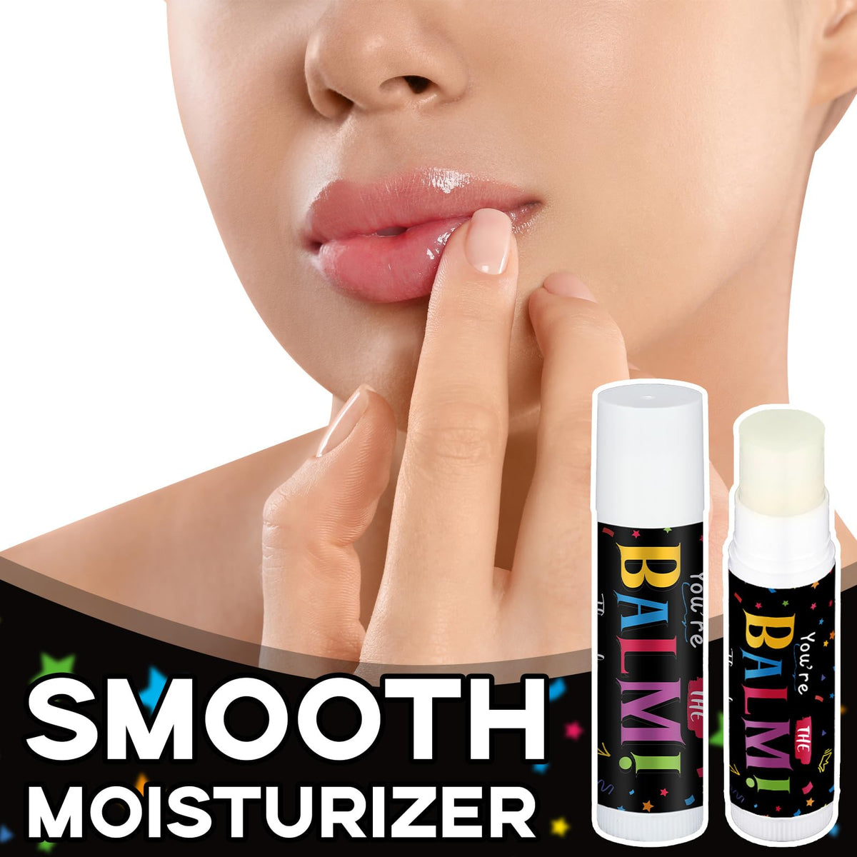 sacubee single tube closeup with readable "you're the balm" message