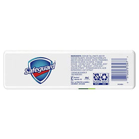 Safeguard bar close-up texture with lather demonstrating gentle cleansing