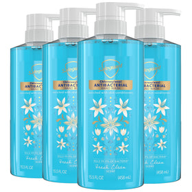 Safeguard front packaging showing 15.5 oz bottle and fresh clean scent benefit
