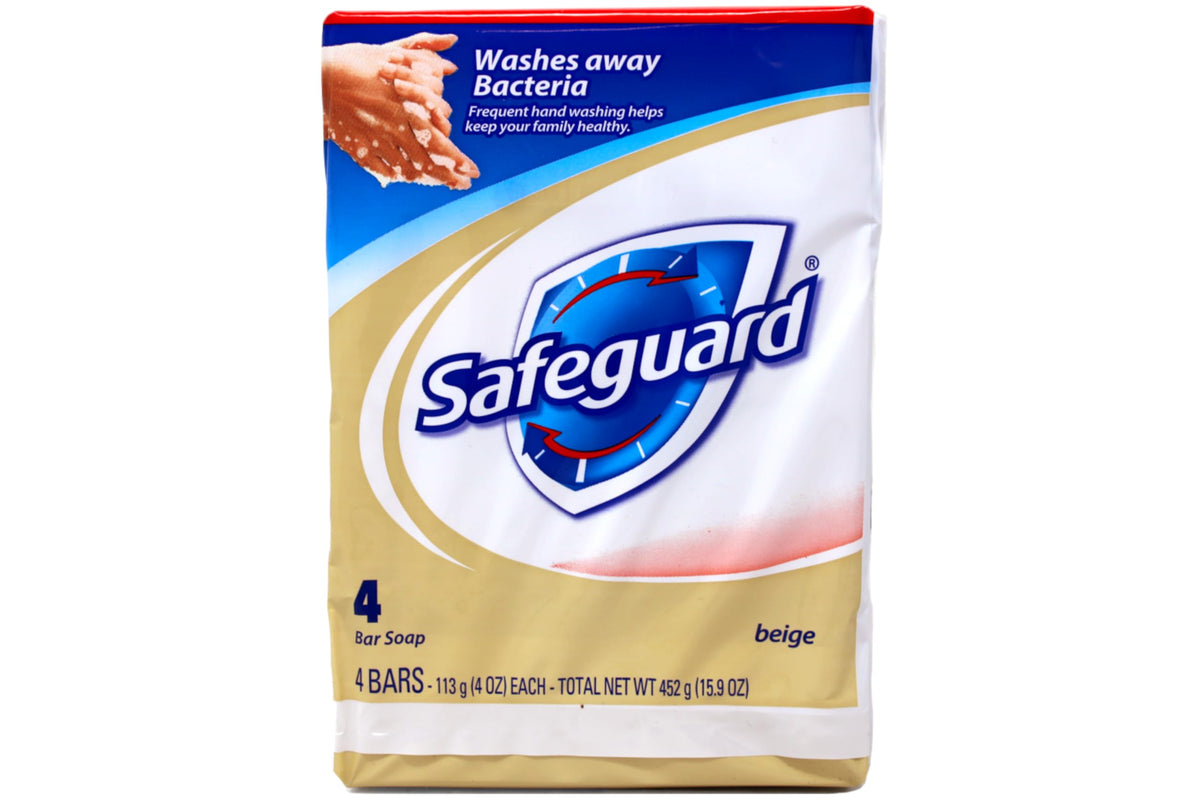 Safeguard front packaging showing full 32-bar bulk pack and clear branding for easy stocking