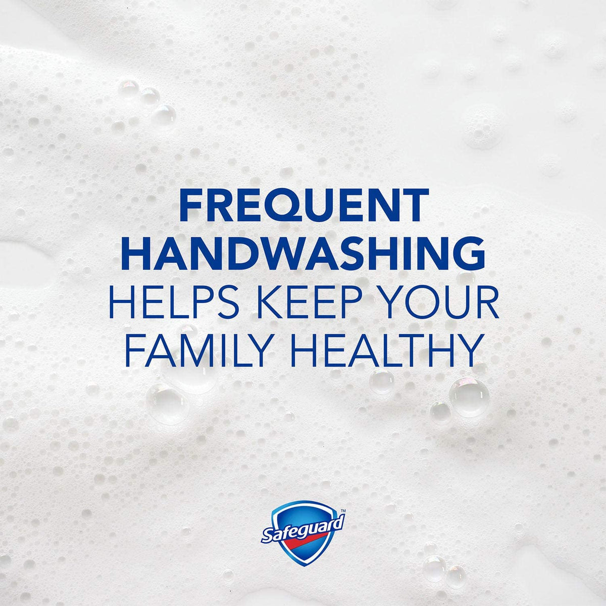 Safeguard hand wash in use showing lather on hands for effective cleansing benefit