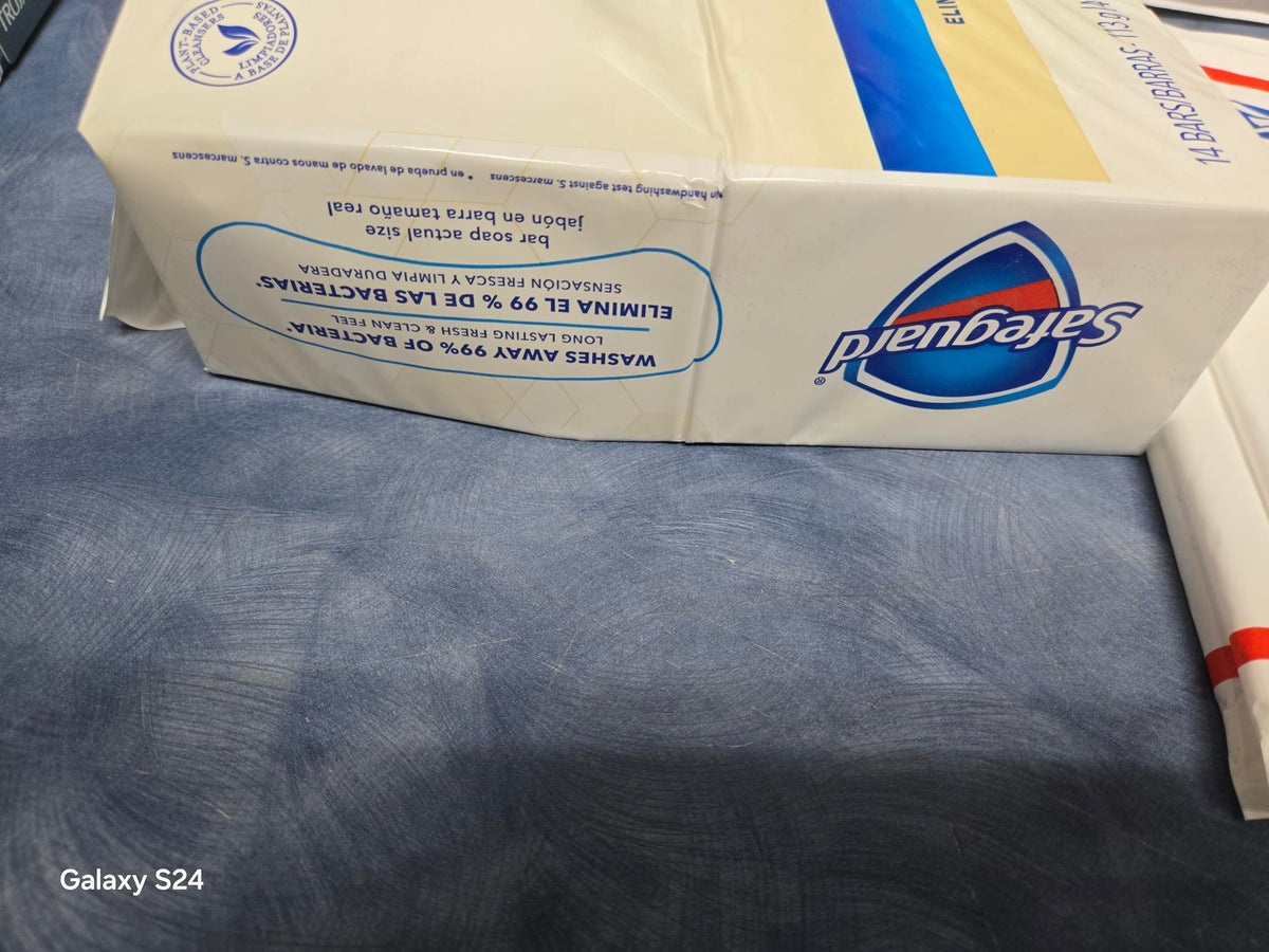Safeguard label with ingredient list and Skin Health Alliance endorsement clarity