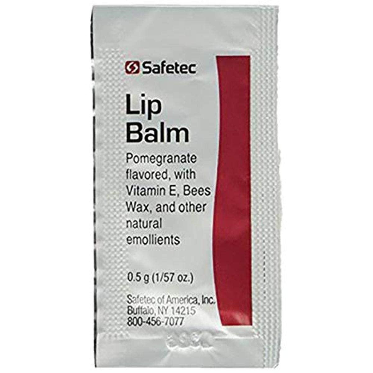 Safetec lip balm applied on lips during use demonstrating soothing effect
